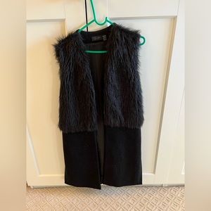 Faux Feather Black Jacket